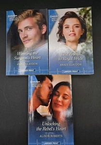Harlequin Medical Romance Paperback Lot Of 3 Large Print Paramedic Surgeon - Picture 1 of 6