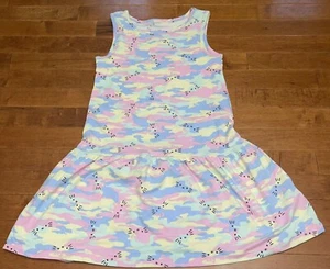 Hello Kitty Girl’s Camouflage Tank Dress New Medium 7-8 - Picture 1 of 3