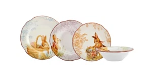 Karaca Easter Dinner Sets for 6 People - 24-Piece Easter Inspired Dinner Plate - Picture 1 of 4