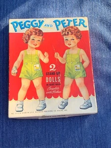 LOTE DE MUÑECAS DE PAPEL PEGGY & PETER y KEWPIE mezcladas en caja con ropa y muñecas ❤️m17 - Imagen 1 de 12