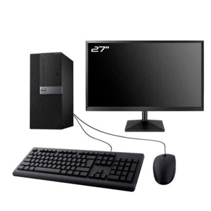 PC Dell Optiplex 7050 MT Bildschirm 27 " Intel I3-6100 RAM 64Go Drill 240Go W11 - Bild 1 von 6