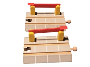 (2) Railroad Crossing Gates Track - Compatible w/Imaginarium BRIO Thomas +Others - Picture 1 of 4