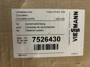 Viessmann Umwälzpumpe Yonos PARA 25/6 – Original Wilo Pumpe – neu & unbenutzt - Bild 1 von 2