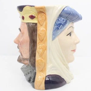 Royal Doulton Star Crossed Lovers King Arthur & Guinevere Large Toby Jug D6836 - Picture 1 of 20