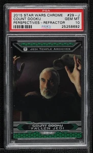 2015 Star Wars Chrome Perspectives: Jedi vs Sith Refractor Count Dooku 07qw - Picture 1 of 3