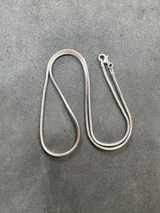 Lotto gioielli 6,6 g vintage argento sterling 925 catena serpente 18" con - Foto 1 di 6