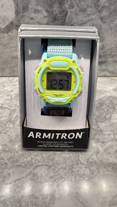Neu Armitron bunt blau grün Sport Unisex Digitaluhr 45/7041LBLTC - Bild 1 von 4