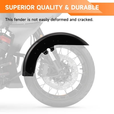 For 2014-2025 Harley Street Road Glide CVO FLHX FLTRX Vivid Black Front Fender Foto 1 de 4