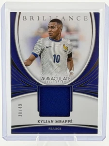 2024-2025 Panini Immaculate Soccer Brilliance 38/49 Kylian Mbappé France - Picture 1 of 2