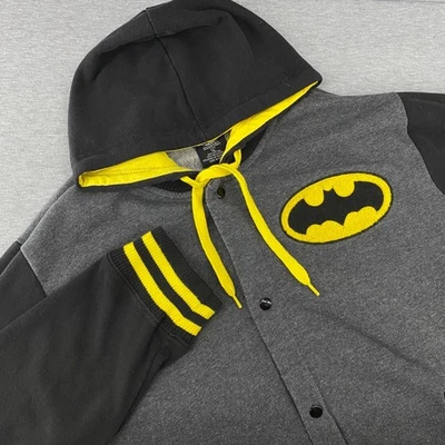 Chaqueta Batman Varsity Abotonada Oficial DC Y2k Comics Niños Talla XL Foto 1 de 4
