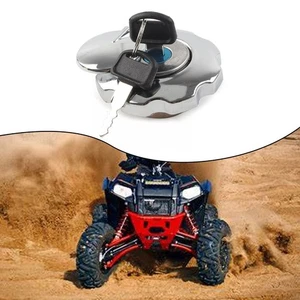 Sleek Aluminum Alloy Motorcycle Fuel Cap with Security Features and 2 Keys - Picture 1 of 12