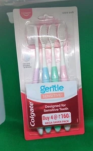 Colgate Sensitive Toothbrush Pack of 4 Ultra Soft Bristles Gentle Cleaning - Picture 1 of 2