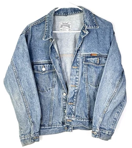 Chaqueta de mezclilla azul claro Jordache Jean Wear vintage años 80 90 para hombre mediana - Imagen 1 de 17
