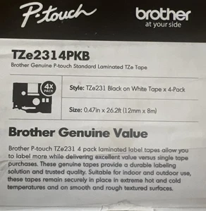 3 PACK LABEL TAPE TZe2314PKB - Picture 1 of 3