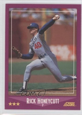 1988 Score Rick Honeycutt #87 - Image 1 of 2