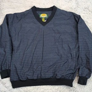 Chaqueta cortavientos vintage Cabela's para hombre XL azul a cuadros Gorpcore exterior informal - Imagen 1 de 13