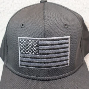 Gorra ajustable con cierre a presión bandera de Estados Unidos bandera negra malla H3 - Imagen 1 de 10