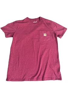 Carhartt Loose Fit Pocket T-Shirt Damen Medium 8-10 dunkelrot Workwear - Bild 1 von 7