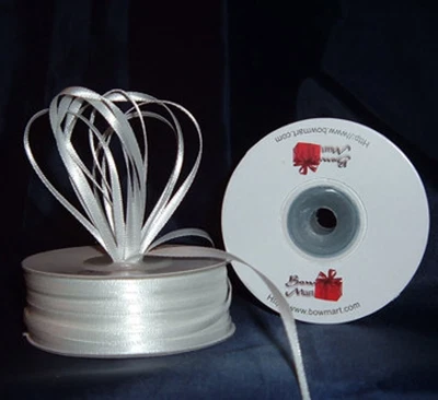 Cinta de satén - 1/8" doble cara 100 yardas (300 pies) - costura - artesanía - favores Foto 1 de 4