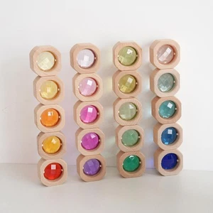 20 Pieces Wooden Blocks Stacking Toys Educational for Kids Birthday Gift - Picture 1 of 7