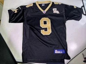 New Orleans Saints Drew Brees #9 NFL Football maglia vintage taglia 50 cucita - Foto 1 di 16