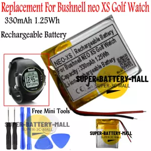 Replacement For Bushnell neo XS Golf Watch Battery 330mAh Rechargeable Battery - Picture 1 of 2