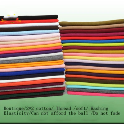 2*2 Elastic Jacket Coat Neck Leg Opening Cuff Knit Cotton Rib So Clothing Fabric - Image 1 of 4