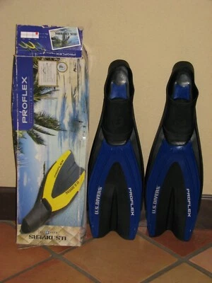U.S. Divers Aqua Lung Proflex Snorkling Fins sz XL - Image 1 of 2