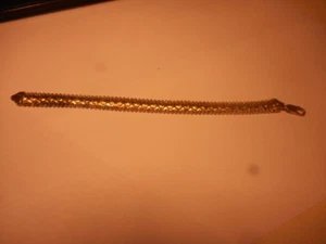 VERY NICE SIGNED STERLING SILVER AND VERMEIL BRACELET WITH GOLD OVERLAY - Picture 1 of 12