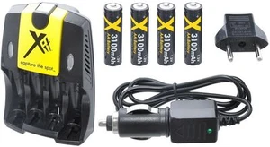 BATERÍA ULTRA HI 4AA + CARGADOR DOBLE 110/220V PARA KODAK EASYSHARE C190 - Imagen 1 de 4