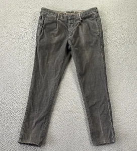 Incotex Slacks Mens 34x29 Gray Slim Fit Chino Cotton Blend Button Fly 1st694 - Picture 1 of 17