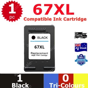 1x HP67 67XL Black Remanufacture Ink Cartridge For HP Deskjet 2300 2700 Envy6020 - Picture 1 of 1