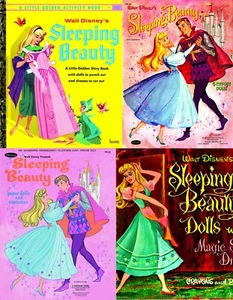 VTG REPRINT - 1957 1958 1959 1969 - SLEEPING BEAUTY PAPER DOLL SUPER DUPER SET - Picture 1 of 12