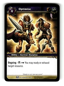 Tarjeta coleccionable World of Warcraft TCG Blood of Gladiators Optimize #86 C - Imagen 1 de 4