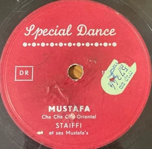 Arabic 78 RPM- Staiffi and his Mustapha's-Mustafa/Zoubida- Made in Israel 1950's - Picture 1 of 2
