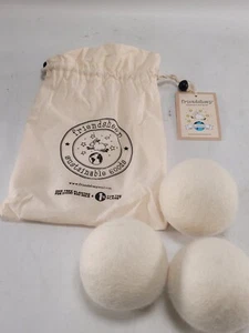 FriendSheep Organic Eco Wood Dryer Balls Mama Earth 3 pack - Picture 1 of 6