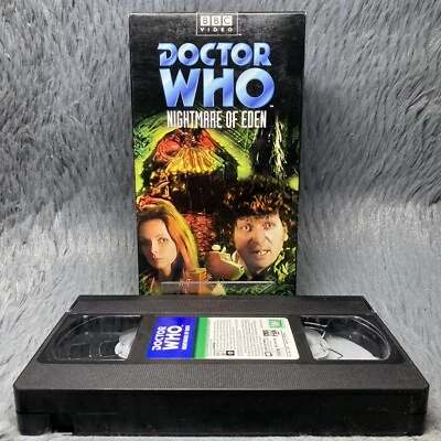 Doctor Who Nightmare of Eden VHS Tape 1999 Tom Baker CBS FOX Home Video BBC Foto 1 de 4
