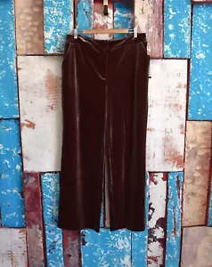 Sofia Damenjeans weites Bein Samthose hoher Bund GRÖSSE 14 French Toast NEU - Bild 1 von 12