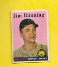 1958 Topp Jim Bunning #115 Detroit Tigers G/VG- FREE SHIPPING