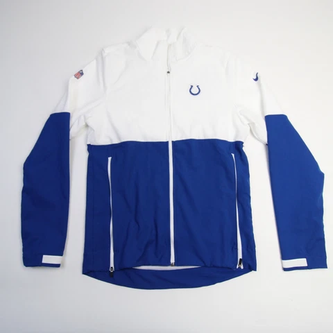 Indianapolis Colts Nike NFL On Field Apparel Jacket Men's Blue/White Used Cover
