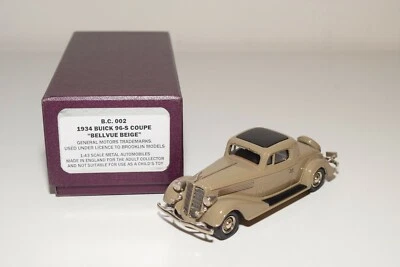 A34 1:43 BROOKLIN B.C. 002 BC002 BUICK 96-S BELLVUE CUT BEIGE NUOVO CON SCATOLA - Immagine 1 di 4