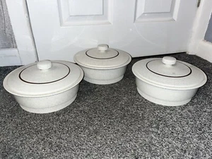 3 X Poole Pottery Parkstone Casserole Dish - Picture 1 of 4
