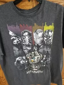Camiseta Marvel Comics Avengers Infinity War Adulto Grande Gris Oficial - Imagen 1 de 1