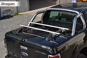 Solid Hard Tonneau Top Rails + Cross Bars To Fit Mitsubishi L200 2012-2015 Short - Picture 1 of 9