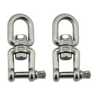  2 Pcs Metal Lobster Claw Clasps Swivel Lanyards Trigger Snap Hooks