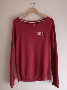 Champion Red Rayon/Polyester/Cotton Long Sleeve Jumper - Women's Medium - Picture 1 of 10