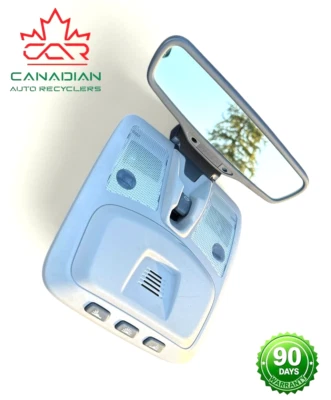 2005 - 2010 Volvo S60 V70R XC90 Rear View Mirror w Dome Light Assy. 30669622 OEM - Image 1 of 4