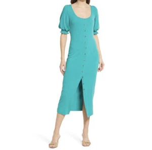 Saylor Damen Kleid Malavika Puffärmel grün Größe XS - Bild 1 von 8