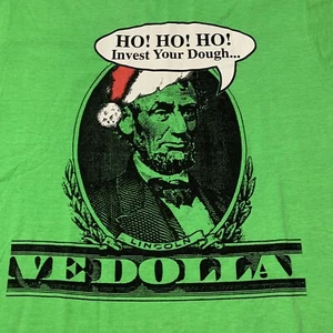 Vintage Federated Security Corporation T-Shirt Abe Lincoln Invest Your Dough XL - Bild 1 von 9
