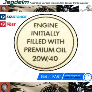 New Jaguar Daimler 20w 40 oil sticker DECAL - Picture 1 of 2